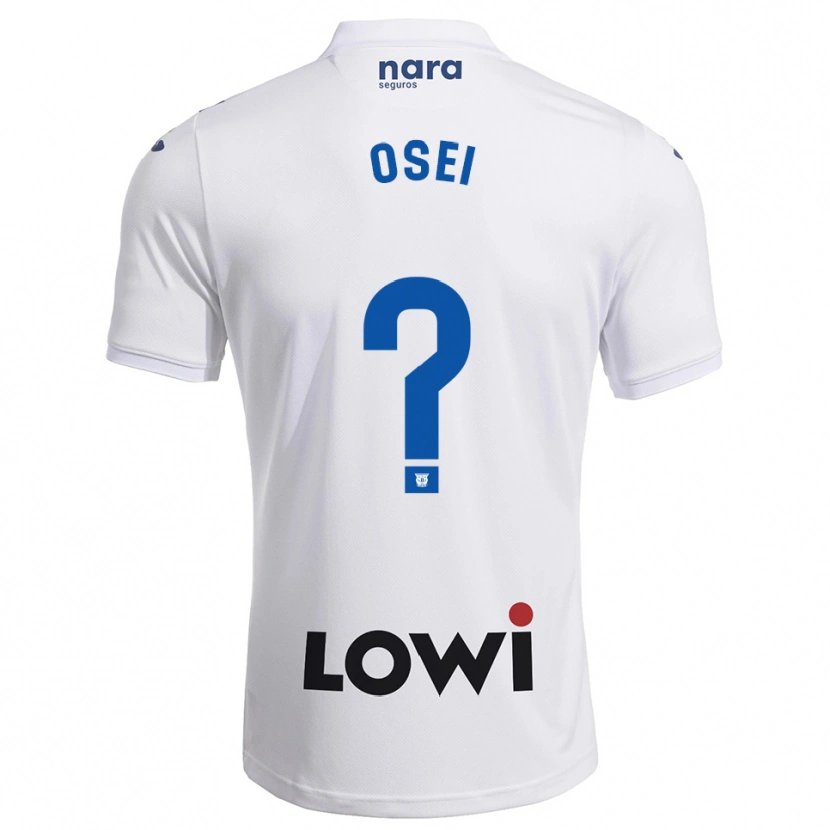 Danxen Kinder David Osei #0 Weiß Marine Heimtrikot Trikot 2025/26 T-Shirt Österreich