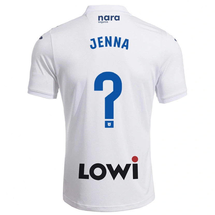 Danxen Kinder Jenna Mahmoud Abu-Wardeh #0 Weiß Marine Heimtrikot Trikot 2025/26 T-Shirt Österreich