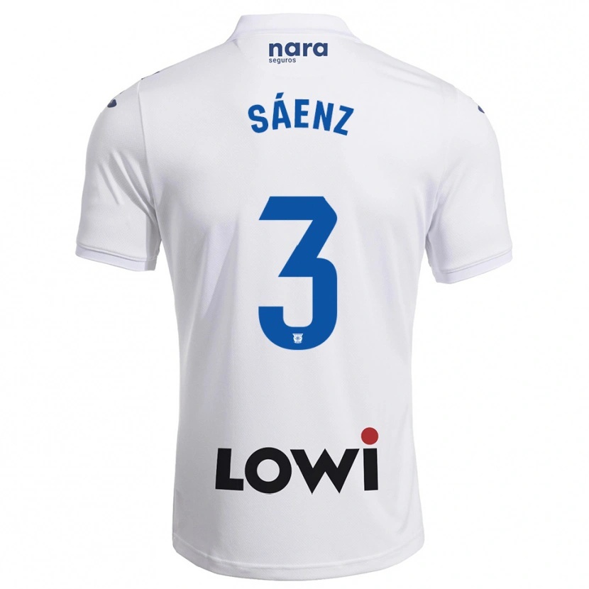 Danxen Kinder Jorge Sáenz #3 Weiß Marine Heimtrikot Trikot 2025/26 T-Shirt Österreich