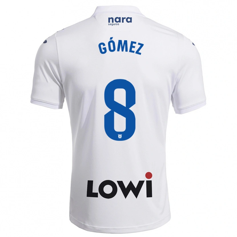Danxen Kinder Rodri Gómez #8 Weiß Marine Heimtrikot Trikot 2025/26 T-Shirt Österreich