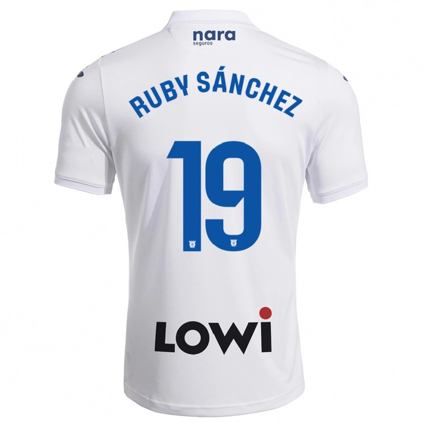 Danxen Kinder Ruby Sánchez #19 Weiß Marine Heimtrikot Trikot 2025/26 T-Shirt Österreich