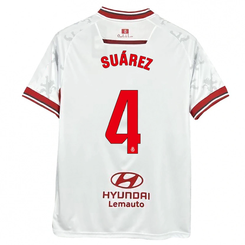 Danxen Kinder Rodri Suárez #4 Weiß Rot Heimtrikot Trikot 2025/26 T-Shirt Österreich