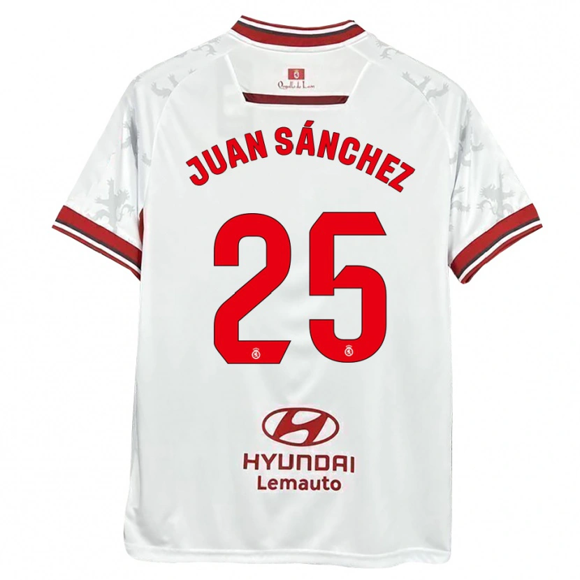 Danxen Kinder Juan Sánchez #25 Weiß Rot Heimtrikot Trikot 2025/26 T-Shirt Österreich