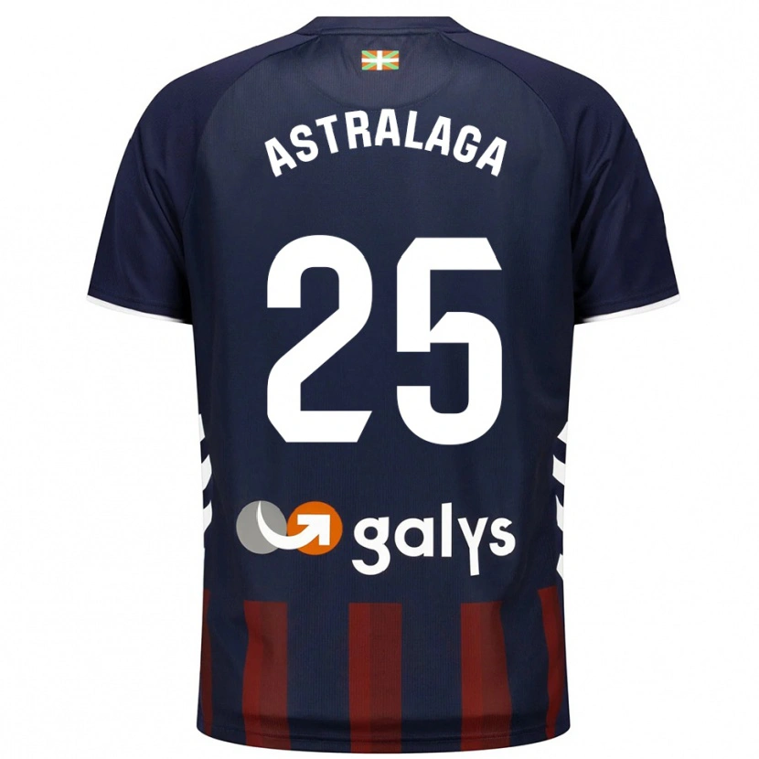 Danxen Kinder Eunate Astralaga Aranguren #25 Marine Rot Heimtrikot Trikot 2025/26 T-Shirt Österreich