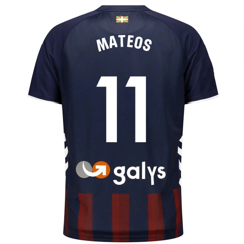 Danxen Kinder Endika Mateos #11 Marine Rot Heimtrikot Trikot 2025/26 T-Shirt Österreich