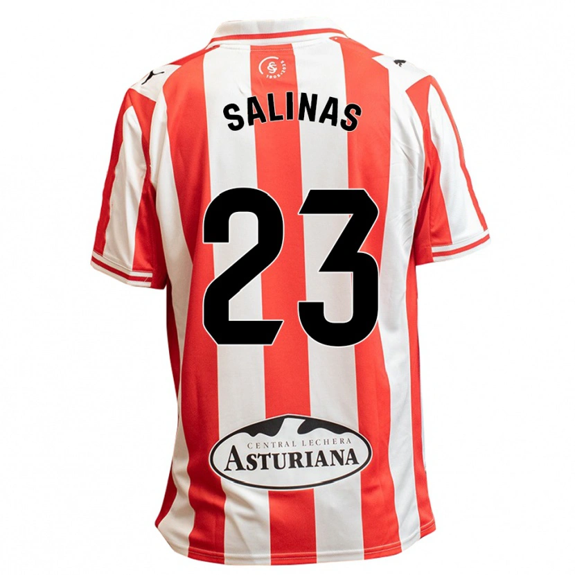 Danxen Kinder Hugo Salinas #23 Weiß Rot Heimtrikot Trikot 2025/26 T-Shirt Österreich