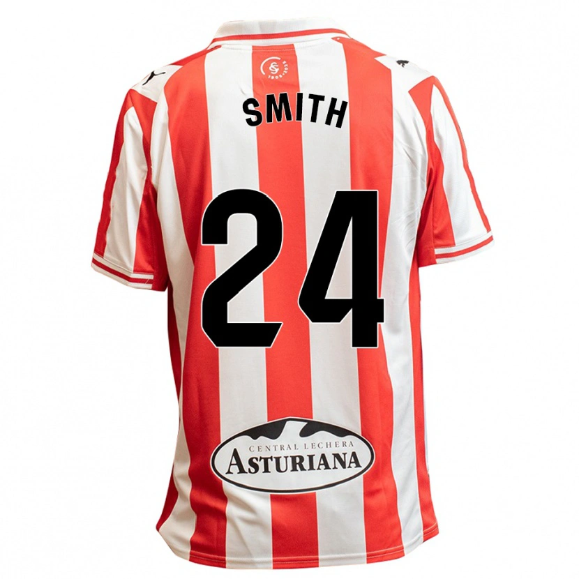 Danxen Kinder Justin Smith #24 Weiß Rot Heimtrikot Trikot 2025/26 T-Shirt Österreich
