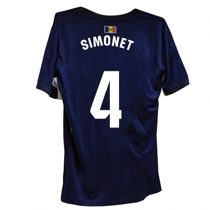 Danxen Kinder Pere Simonet #4 Marineblau Weiß Heimtrikot Trikot 2025/26 T-Shirt Österreich
