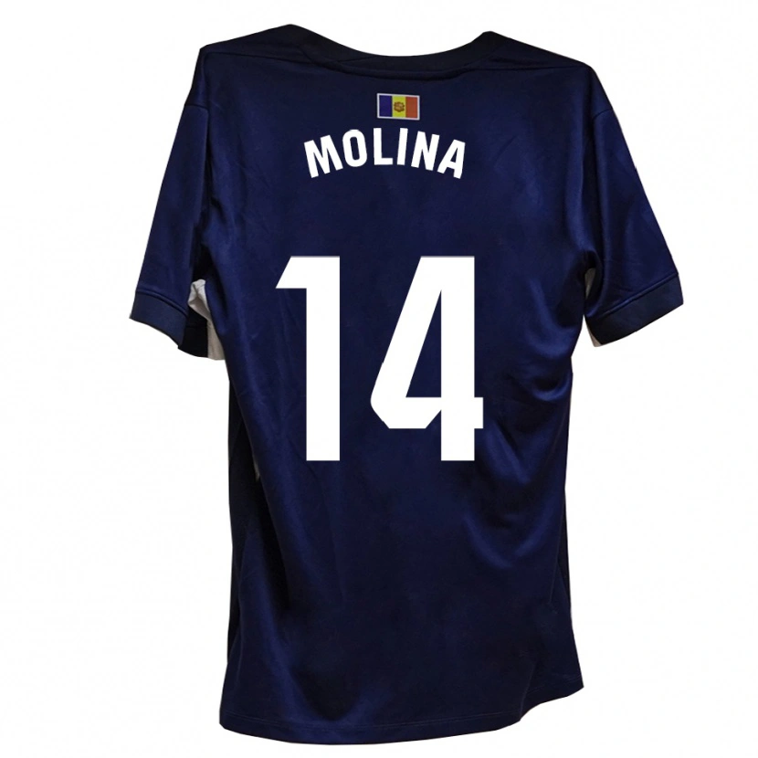 Danxen Kinder Sergio Molina #14 Marineblau Weiß Heimtrikot Trikot 2025/26 T-Shirt Österreich