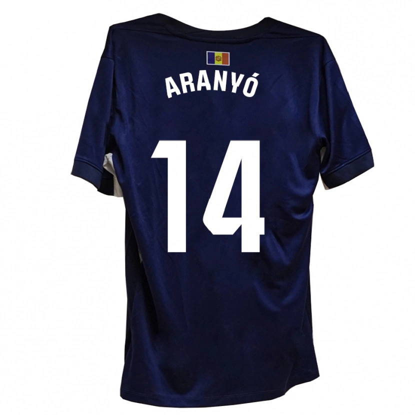 Danxen Kinder Marc Aranyó #14 Marineblau Weiß Heimtrikot Trikot 2025/26 T-Shirt Österreich