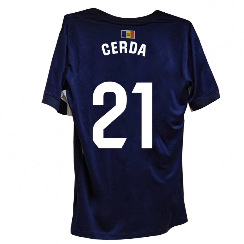 Danxen Kinder Josep Cerdà #21 Marineblau Weiß Heimtrikot Trikot 2025/26 T-Shirt Österreich