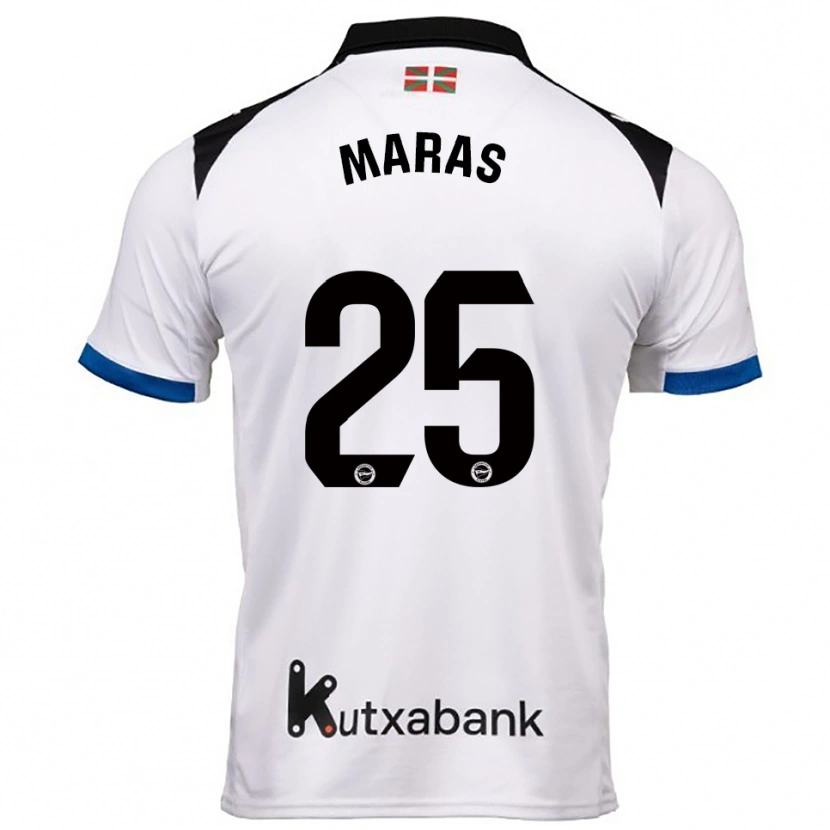 Danxen Kinder Nikola Maras #25 Weiß Blau Auswärtstrikot Trikot 2025/26 T-Shirt Österreich