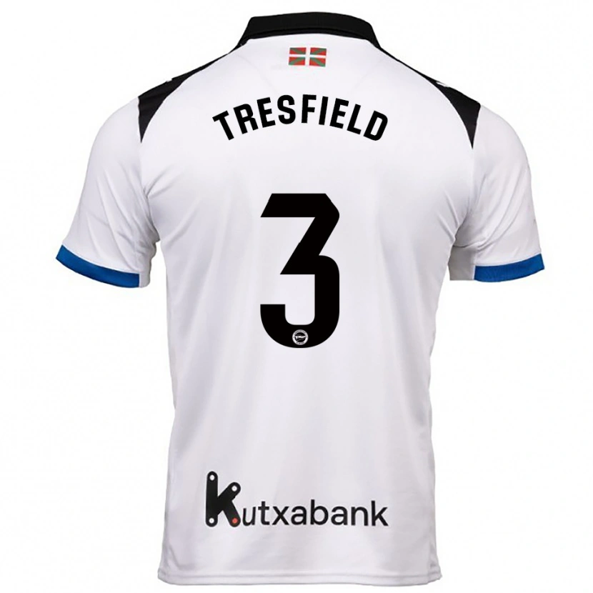 Danxen Kinder Laurène Tresfield #3 Weiß Blau Auswärtstrikot Trikot 2025/26 T-Shirt Österreich