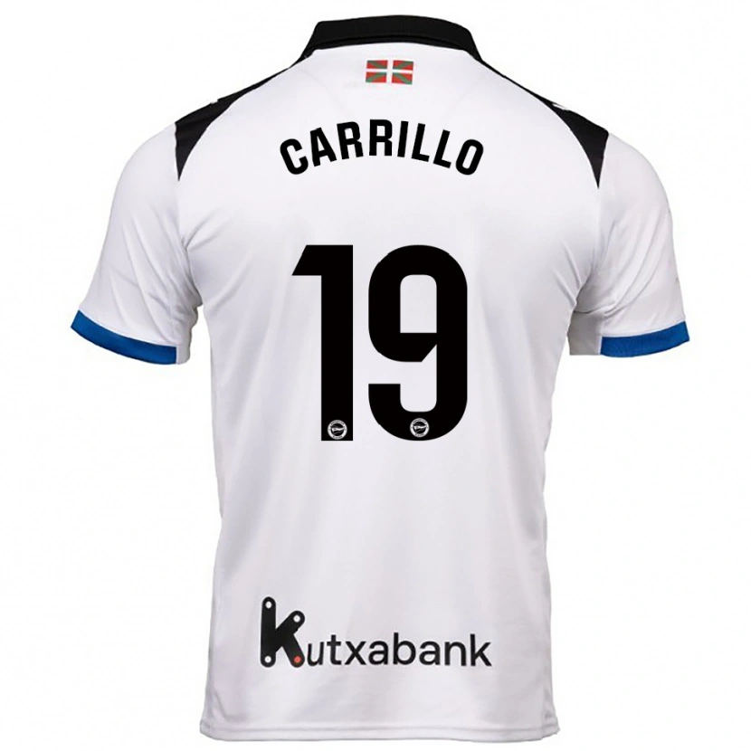 Danxen Kinder Sara Carrillo #19 Weiß Blau Auswärtstrikot Trikot 2025/26 T-Shirt Österreich