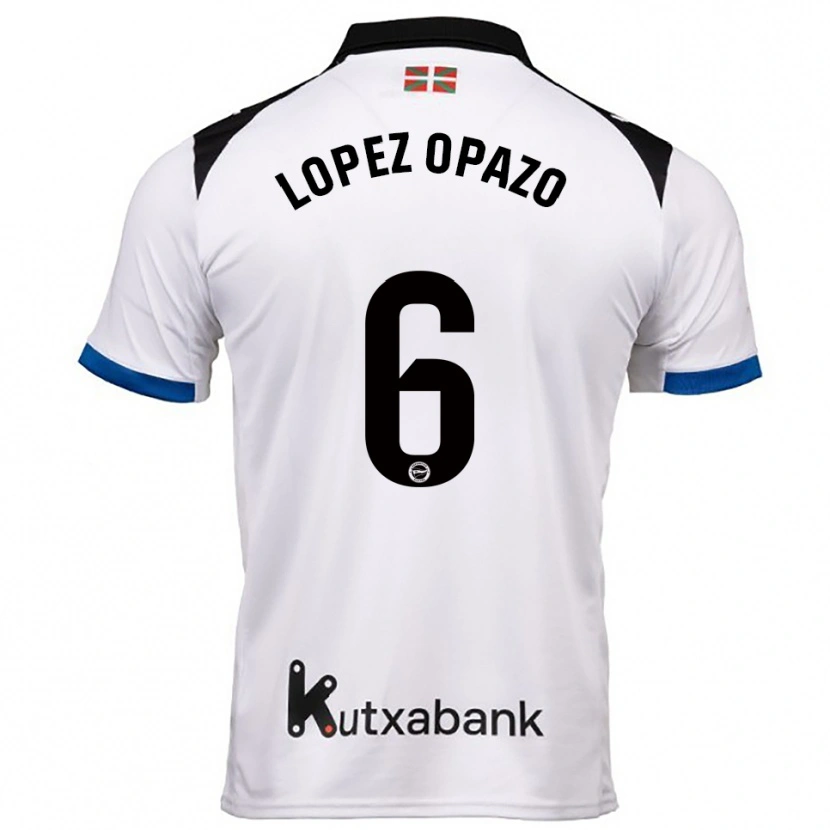 Danxen Kinder Nayadet Zulema Lopez Opazo #6 Weiß Blau Auswärtstrikot Trikot 2025/26 T-Shirt Österreich