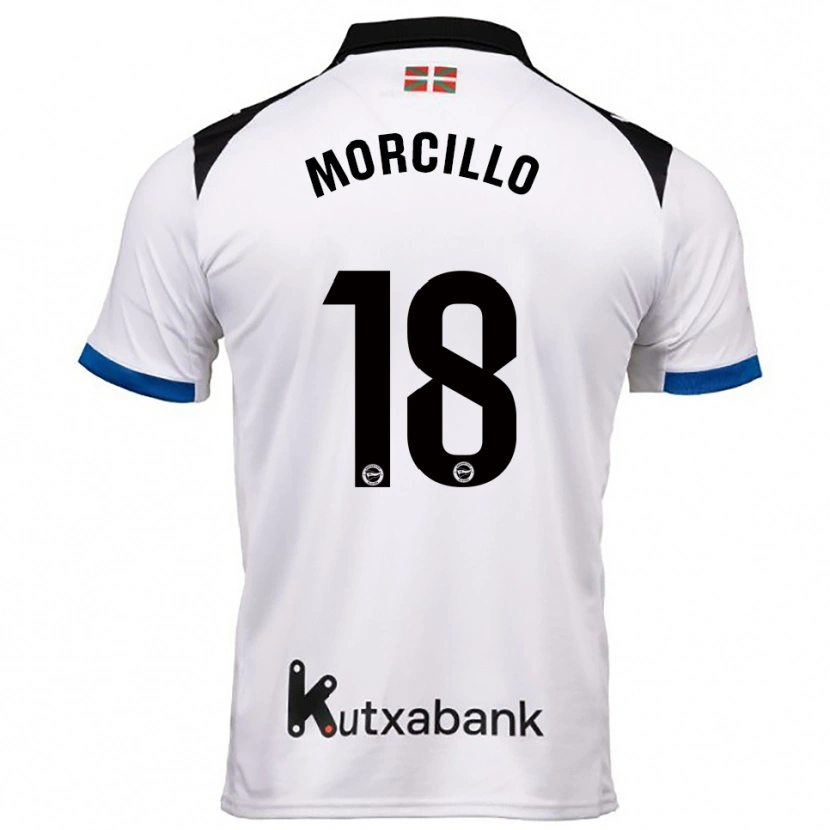 Danxen Kinder Diego Morcillo #18 Weiß Blau Auswärtstrikot Trikot 2025/26 T-Shirt Österreich
