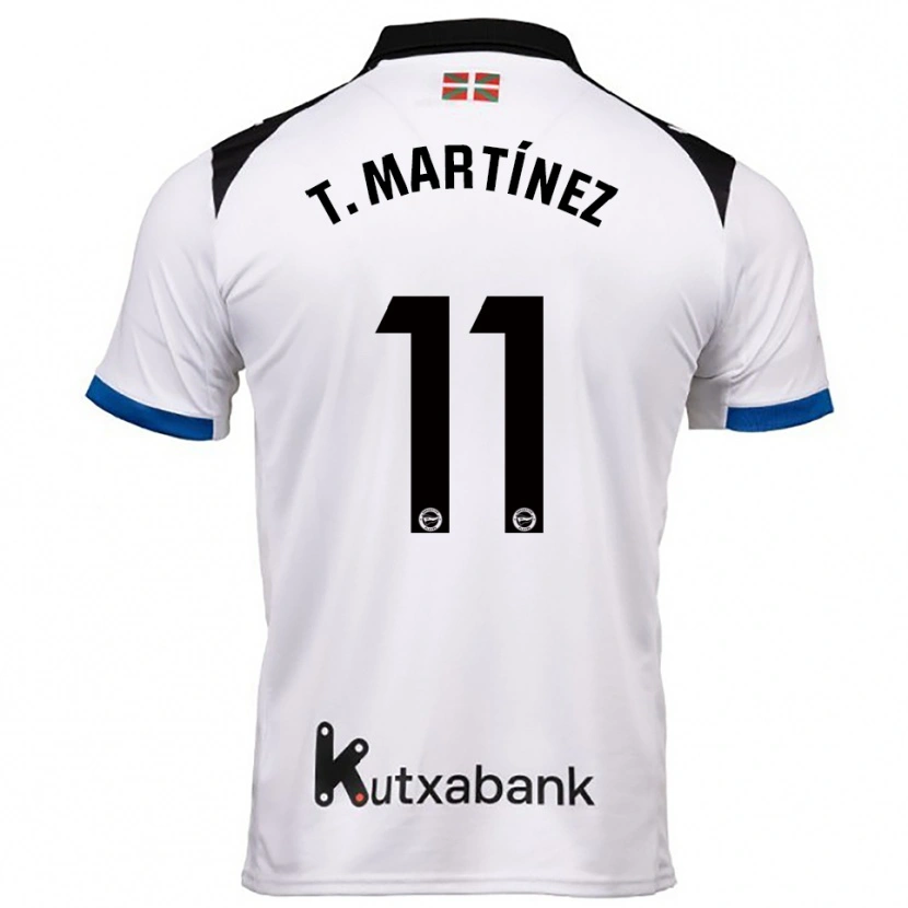 Danxen Kinder Toni Martínez #11 Weiß Blau Auswärtstrikot Trikot 2025/26 T-Shirt Österreich