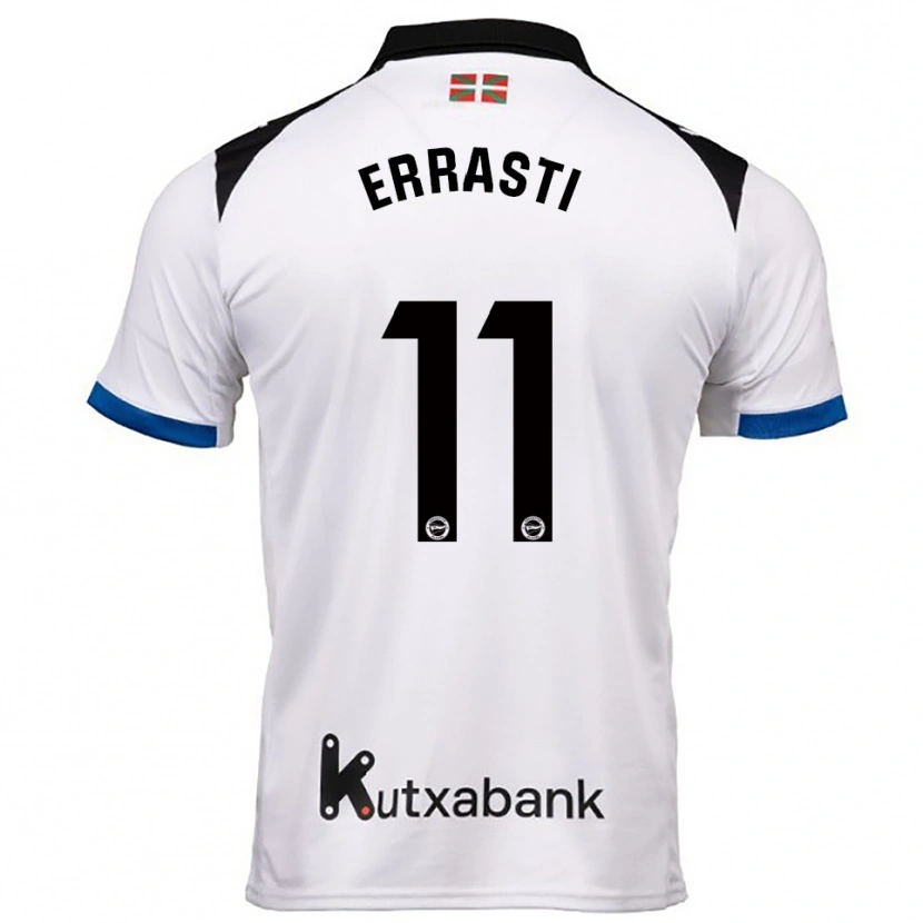 Danxen Kinder Elene Errasti #11 Weiß Blau Auswärtstrikot Trikot 2025/26 T-Shirt Österreich
