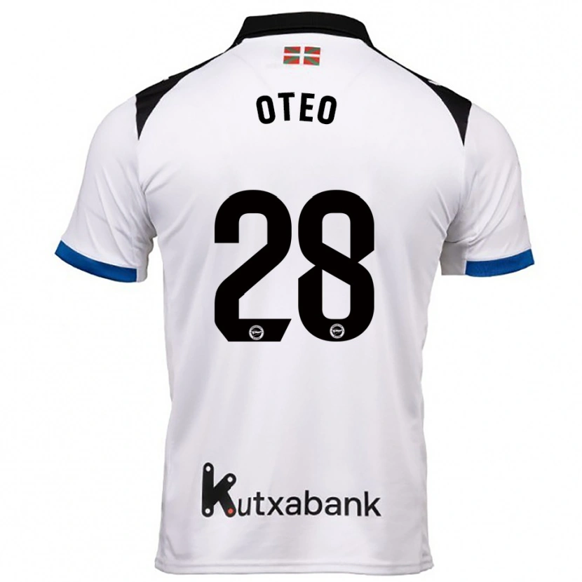 Danxen Kinder Iñigo Oteo #28 Weiß Blau Auswärtstrikot Trikot 2025/26 T-Shirt Österreich