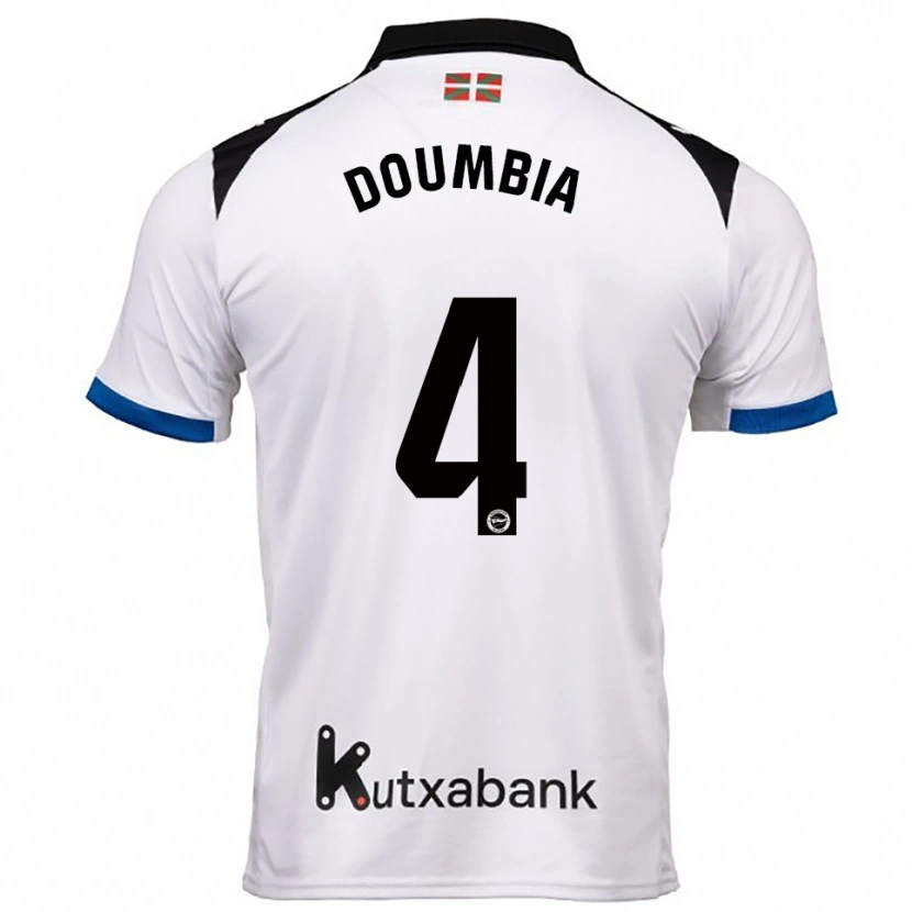 Danxen Kinder Daouda Doumbia #4 Weiß Blau Auswärtstrikot Trikot 2025/26 T-Shirt Österreich