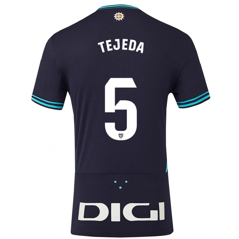 Danxen Kinder Diego Tejeda #5 Marine Himmelblau Auswärtstrikot Trikot 2025/26 T-Shirt Österreich