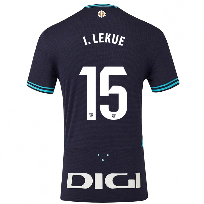 Danxen Kinder Iñigo Lekue #15 Marine Himmelblau Auswärtstrikot Trikot 2025/26 T-Shirt Österreich