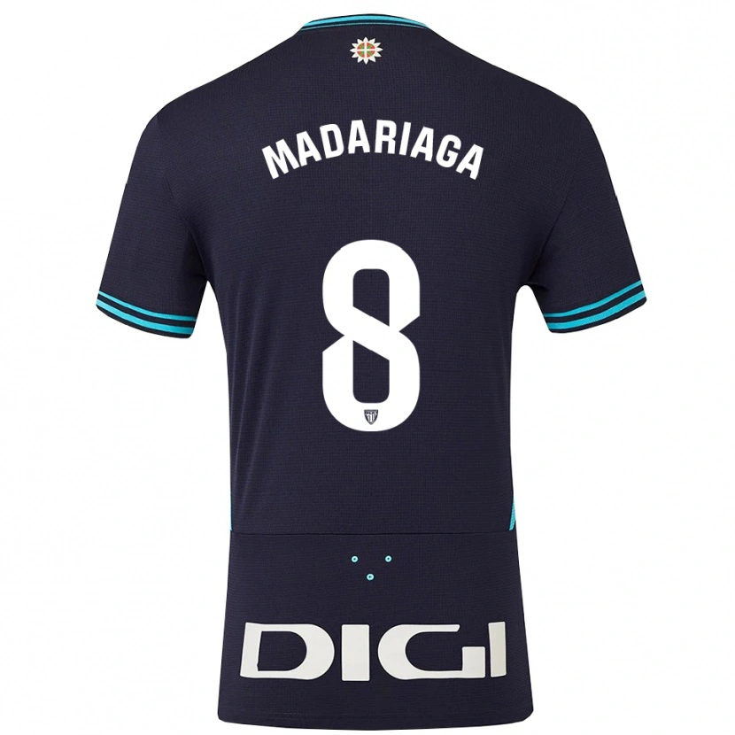 Danxen Kinder Joan Madariaga #8 Marine Himmelblau Auswärtstrikot Trikot 2025/26 T-Shirt Österreich
