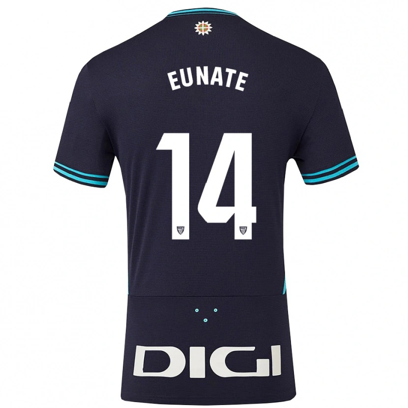 Danxen Kinder Eunate Arraiza Otazu #14 Marine Himmelblau Auswärtstrikot Trikot 2025/26 T-Shirt Österreich