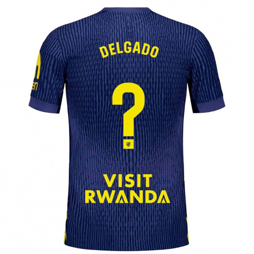 Danxen Kinder Gonzalo Onrubia Delgado #0 Marine Gelb Auswärtstrikot Trikot 2025/26 T-Shirt Österreich