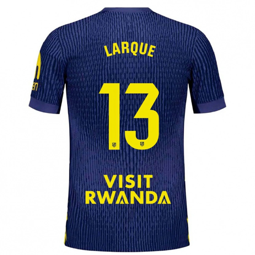 Danxen Kinder Patricia Larqué #13 Marine Gelb Auswärtstrikot Trikot 2025/26 T-Shirt Österreich