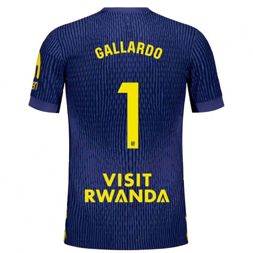 Danxen Kinder Lola Gallardo #1 Marine Gelb Auswärtstrikot Trikot 2025/26 T-Shirt Österreich