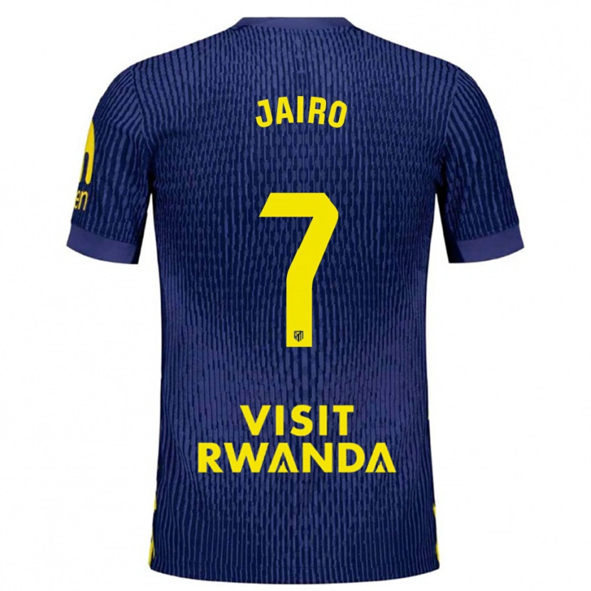 Danxen Kinder Jairo Fernández #7 Marine Gelb Auswärtstrikot Trikot 2025/26 T-Shirt Österreich