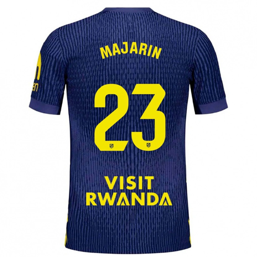 Danxen Kinder Sonia Majarin #23 Marine Gelb Auswärtstrikot Trikot 2025/26 T-Shirt Österreich