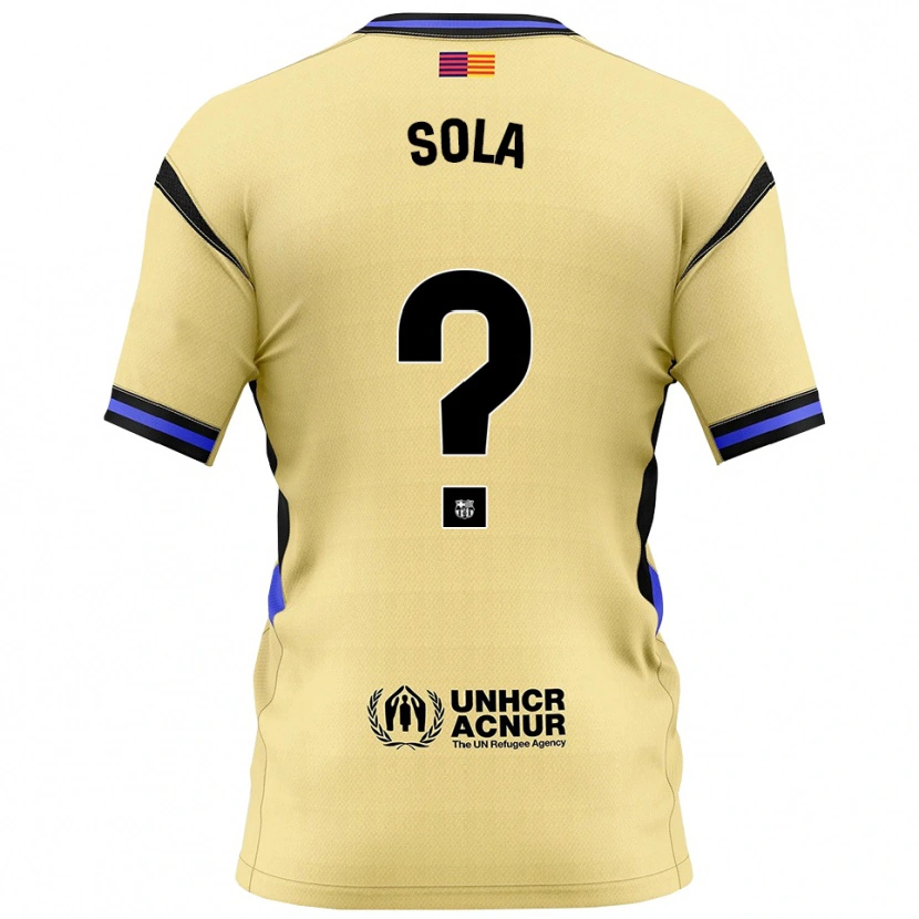 Danxen Kinder Arnau Sola #0 Gelb Schwarz Auswärtstrikot Trikot 2025/26 T-Shirt Österreich