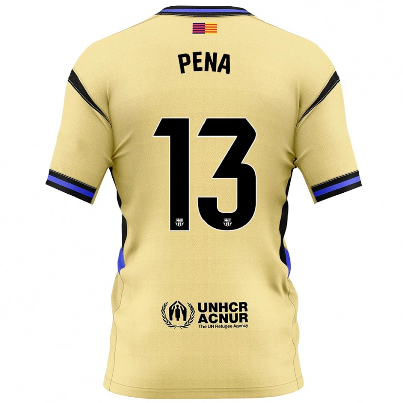 Danxen Kinder Iñaki Peña #13 Gelb Schwarz Auswärtstrikot Trikot 2025/26 T-Shirt Österreich