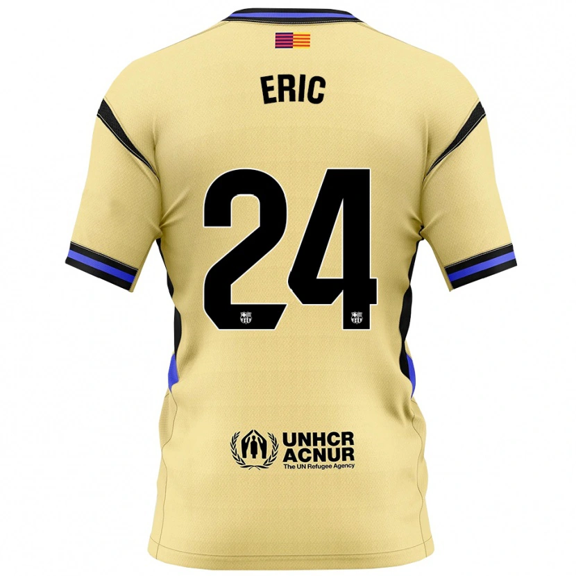Danxen Kinder Eric García #24 Gelb Schwarz Auswärtstrikot Trikot 2025/26 T-Shirt Österreich