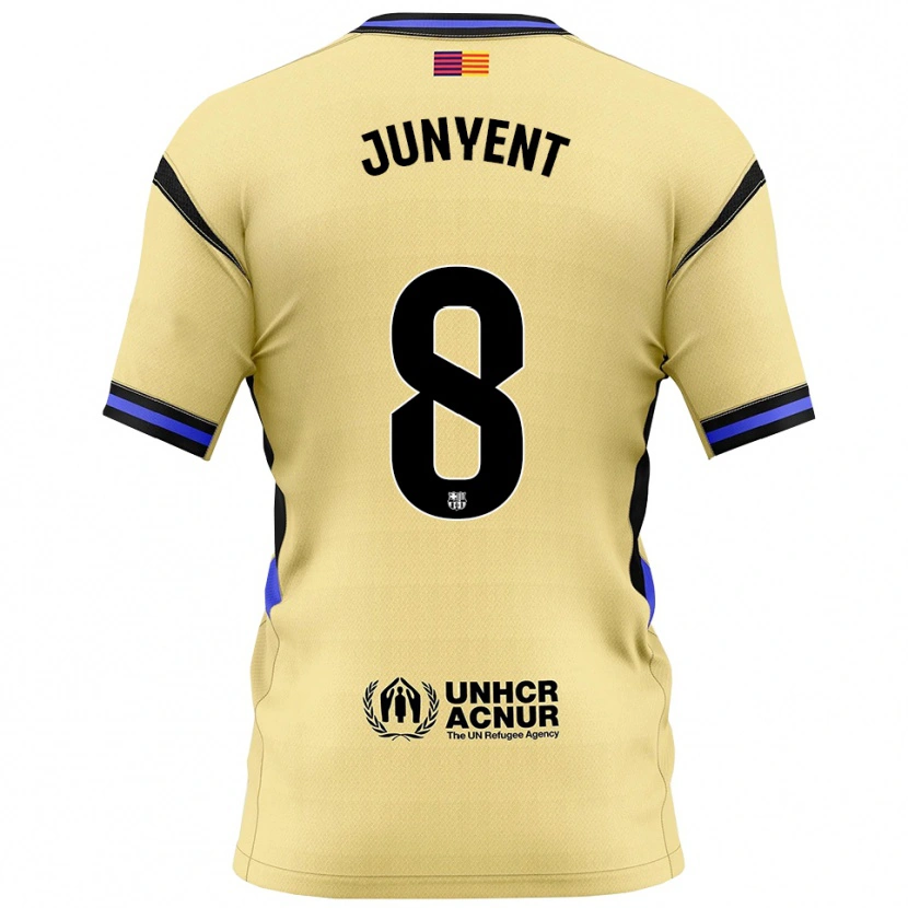 Danxen Kinder Quim Junyent #8 Gelb Schwarz Auswärtstrikot Trikot 2025/26 T-Shirt Österreich