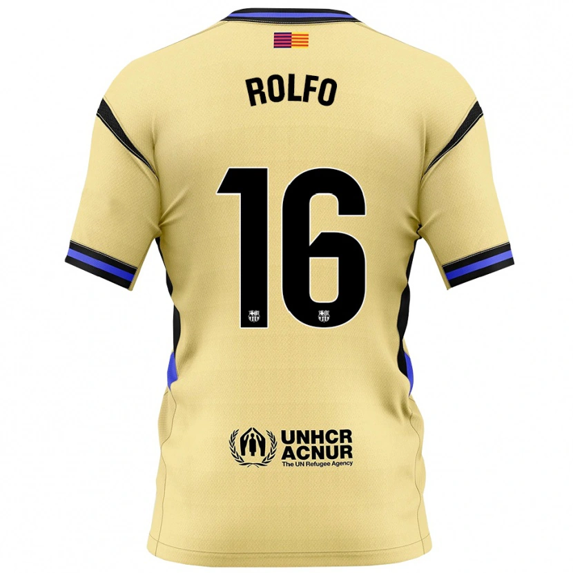 Danxen Kinder Fridolina Rolfö #16 Gelb Schwarz Auswärtstrikot Trikot 2025/26 T-Shirt Österreich