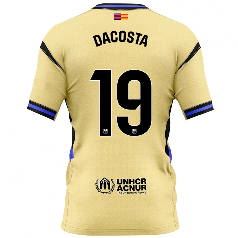 Danxen Kinder Raúl Dacosta #19 Gelb Schwarz Auswärtstrikot Trikot 2025/26 T-Shirt Österreich