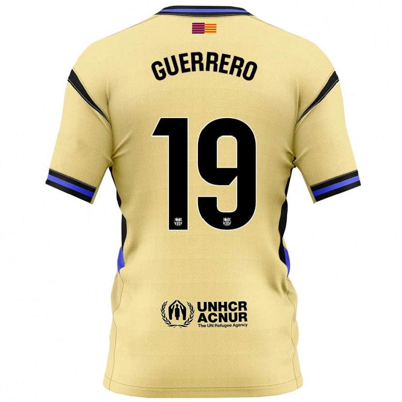 Danxen Kinder Adrián Guerrero #19 Gelb Schwarz Auswärtstrikot Trikot 2025/26 T-Shirt Österreich