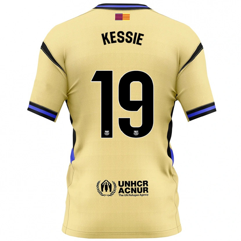 Danxen Kinder Franck Kessie #19 Gelb Schwarz Auswärtstrikot Trikot 2025/26 T-Shirt Österreich