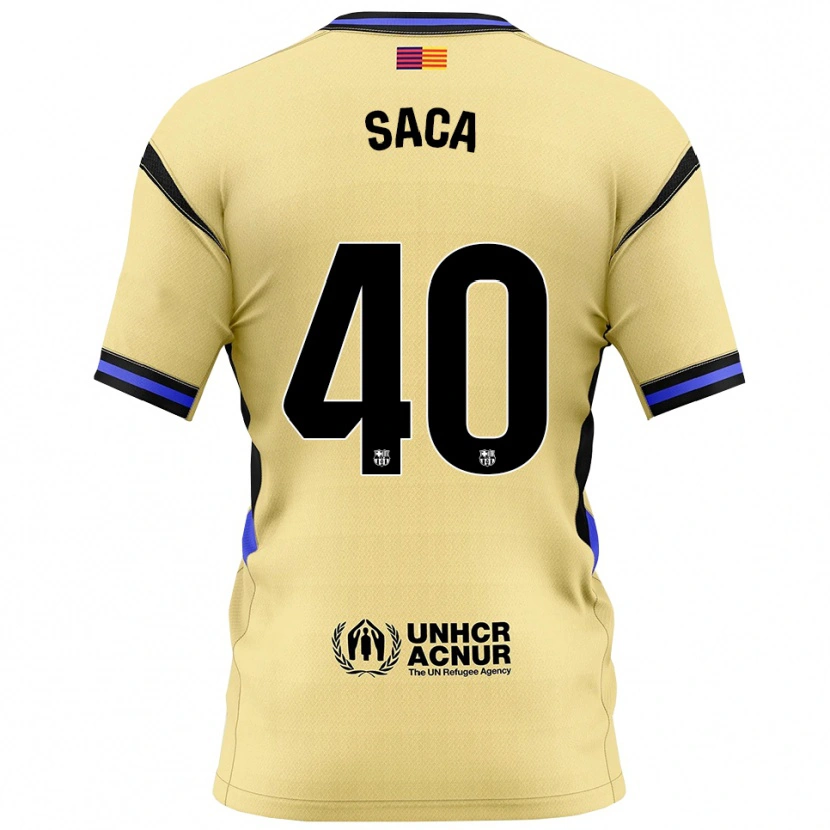 Danxen Kinder Leo Saca #40 Gelb Schwarz Auswärtstrikot Trikot 2025/26 T-Shirt Österreich