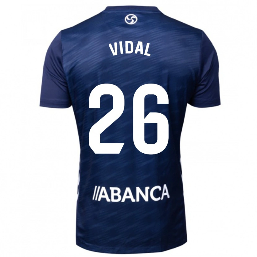 Danxen Kinder Marc Vidal #26 Marine Weiß Auswärtstrikot Trikot 2025/26 T-Shirt Österreich