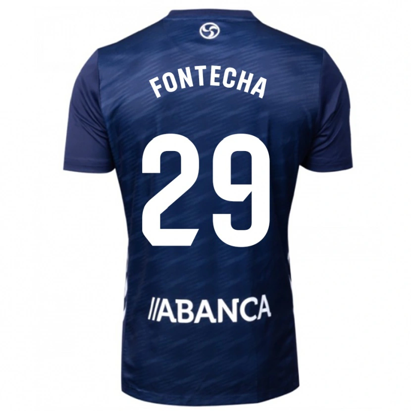 Danxen Kinder Celia Fontecha #29 Marine Weiß Auswärtstrikot Trikot 2025/26 T-Shirt Österreich