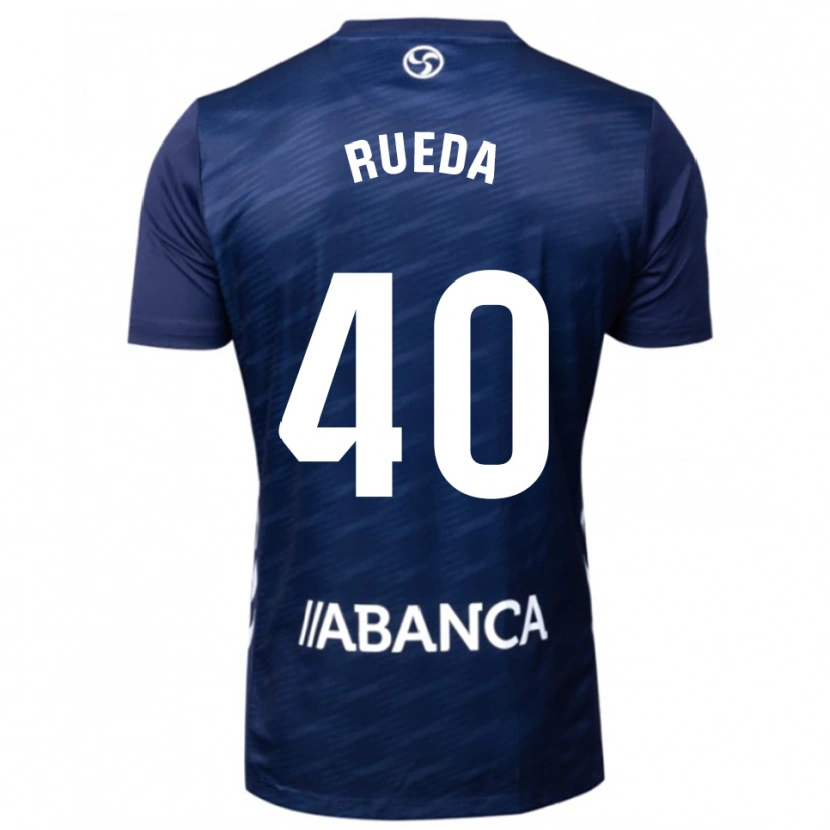 Danxen Kinder Javi Rueda #40 Marine Weiß Auswärtstrikot Trikot 2025/26 T-Shirt Österreich