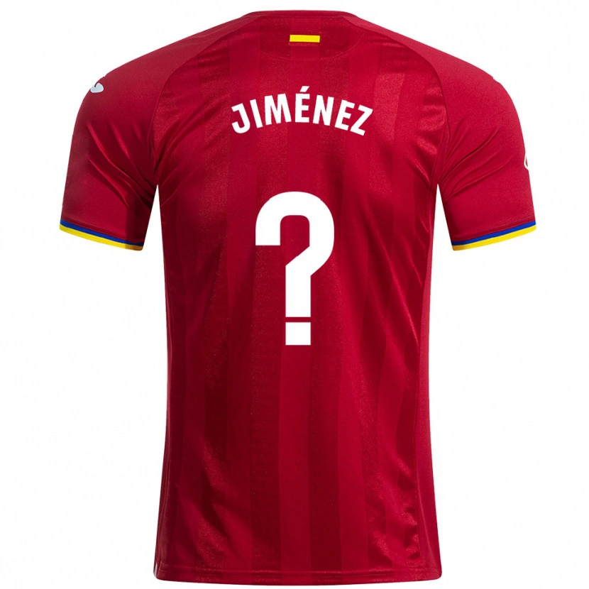 Danxen Kinder Javier Jiménez #0 Rot Gelb Blau Auswärtstrikot Trikot 2025/26 T-Shirt Österreich