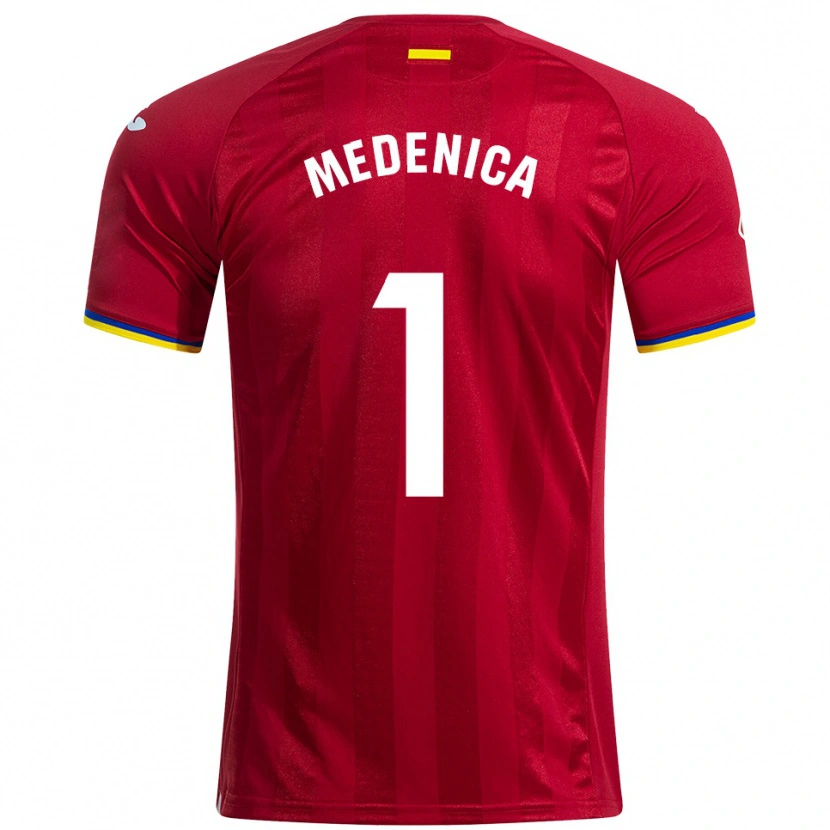 Danxen Kinder Djordjije Medenica #1 Rot Gelb Blau Auswärtstrikot Trikot 2025/26 T-Shirt Österreich