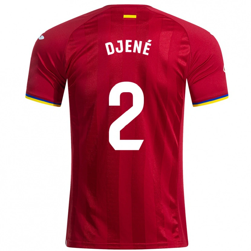 Danxen Kinder Djené #2 Rot Gelb Blau Auswärtstrikot Trikot 2025/26 T-Shirt Österreich
