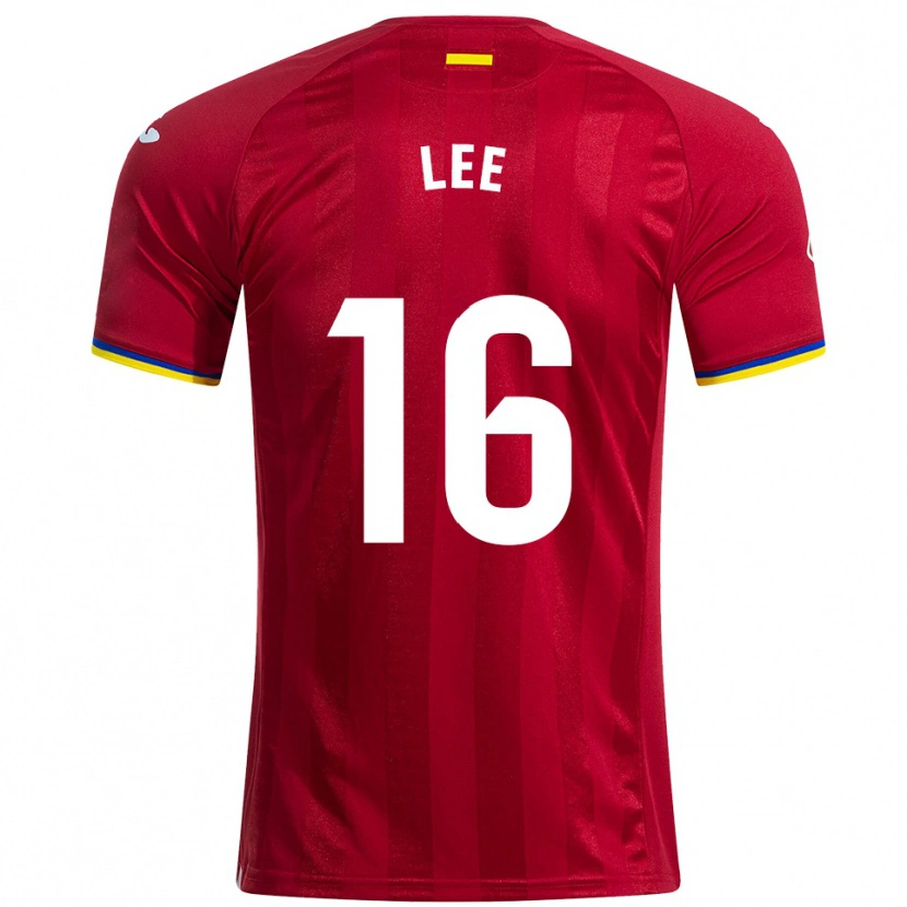Danxen Kinder Sang-Min Lee #16 Rot Gelb Blau Auswärtstrikot Trikot 2025/26 T-Shirt Österreich