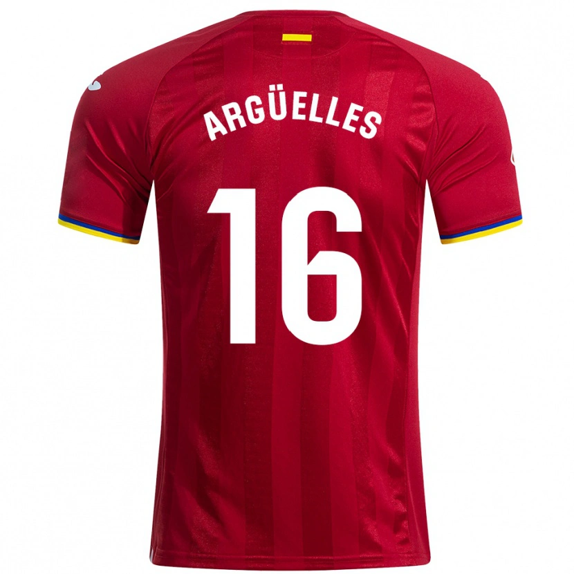 Danxen Kinder David Argüelles #16 Rot Gelb Blau Auswärtstrikot Trikot 2025/26 T-Shirt Österreich